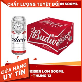 Bia Budweiser lon 500ml - thùng 12 TOYO MOM&BABY