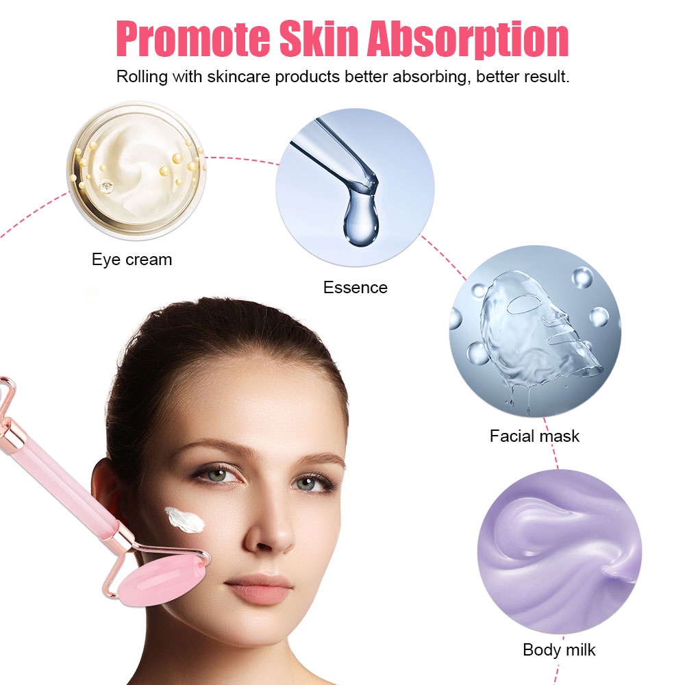 Cây Lăn Mát Xa Mặt Bằng Nhựa Resin Loại Bỏ Nếp Nhăn Làm Thon Gọn Mặt Chống Cellulite P00219