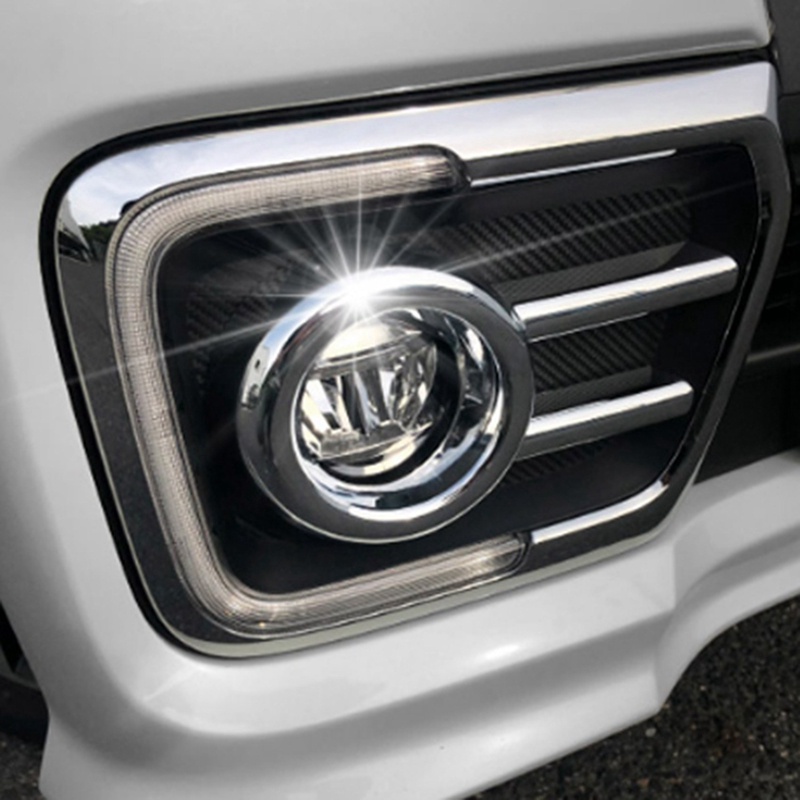 Set 2 Khung Nhựa Bảo Vệ Đèn Pha Xe Hơi Suzuki Spacia Custom MK53S