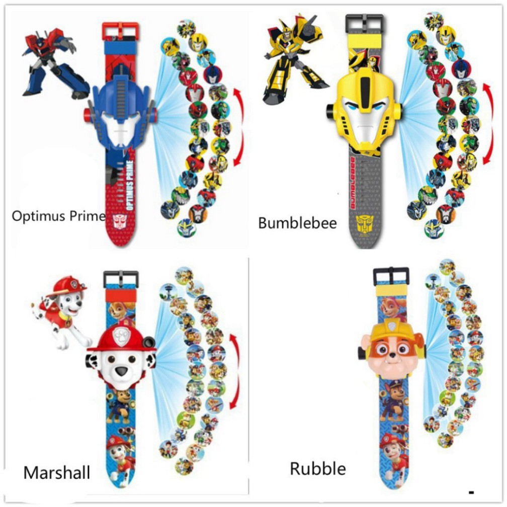 Đồng hồ điện tử chiếu hình 3D cho bé- Đồng hồ chiếu 24 hình ảnh của nhân vật hoạt hình | BigBuy360 - bigbuy360.vn