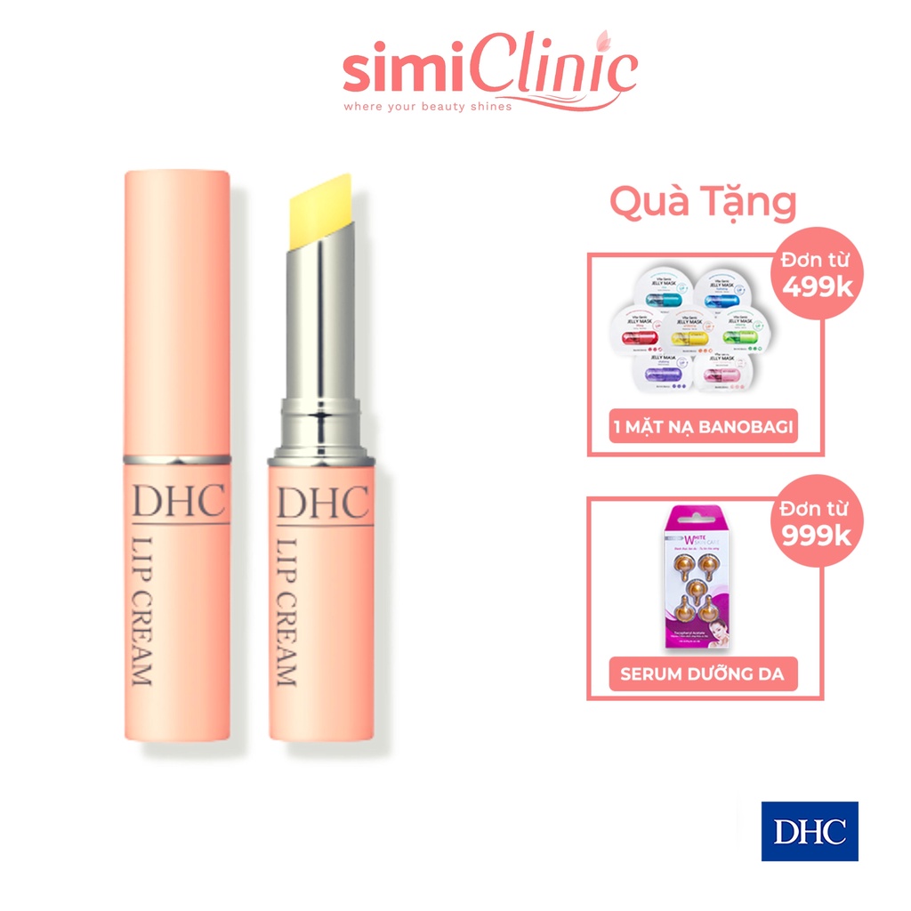 Son dưỡng môi không màu DHC Lip Cream Nhật Bản dưỡng môi ẩm mọng giảm thâm khô làm hồng môi bổ sung vitamin E dầu olive