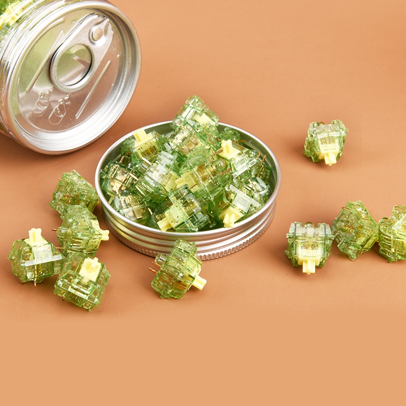 46 cái / hộp Ajazz Huanno Fruit 3 Pin Công tắc xúc giác Công tắc im lặng cho bàn phím cơ chơi game Tương thích