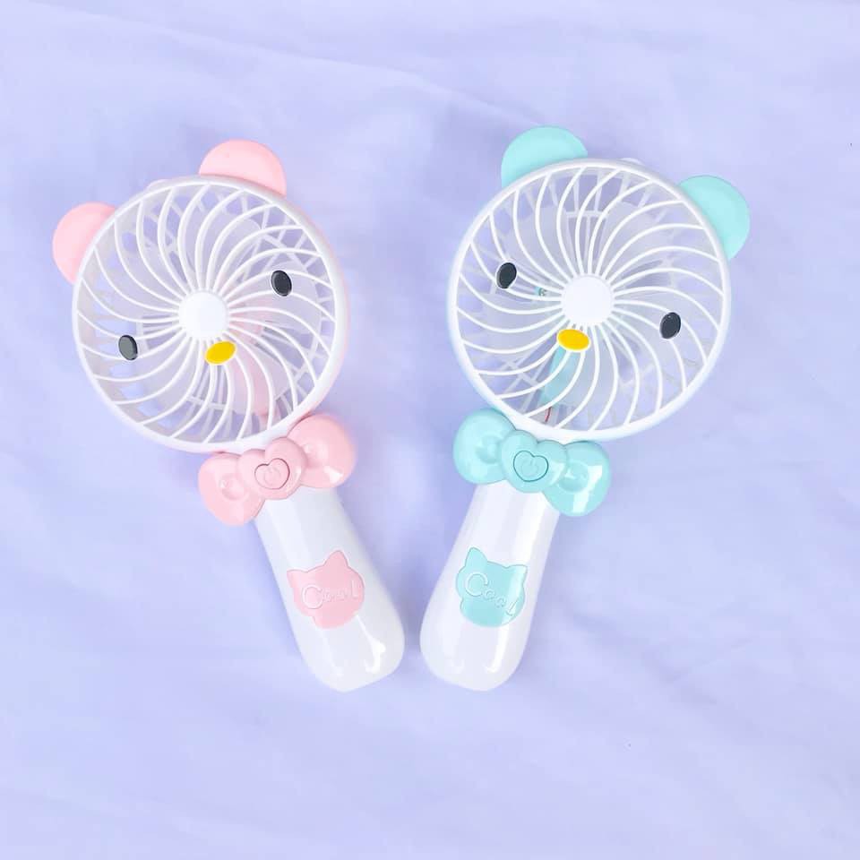 QUẠT KITTY MINI FAN CẦM TAY TÍCH ĐIỆN