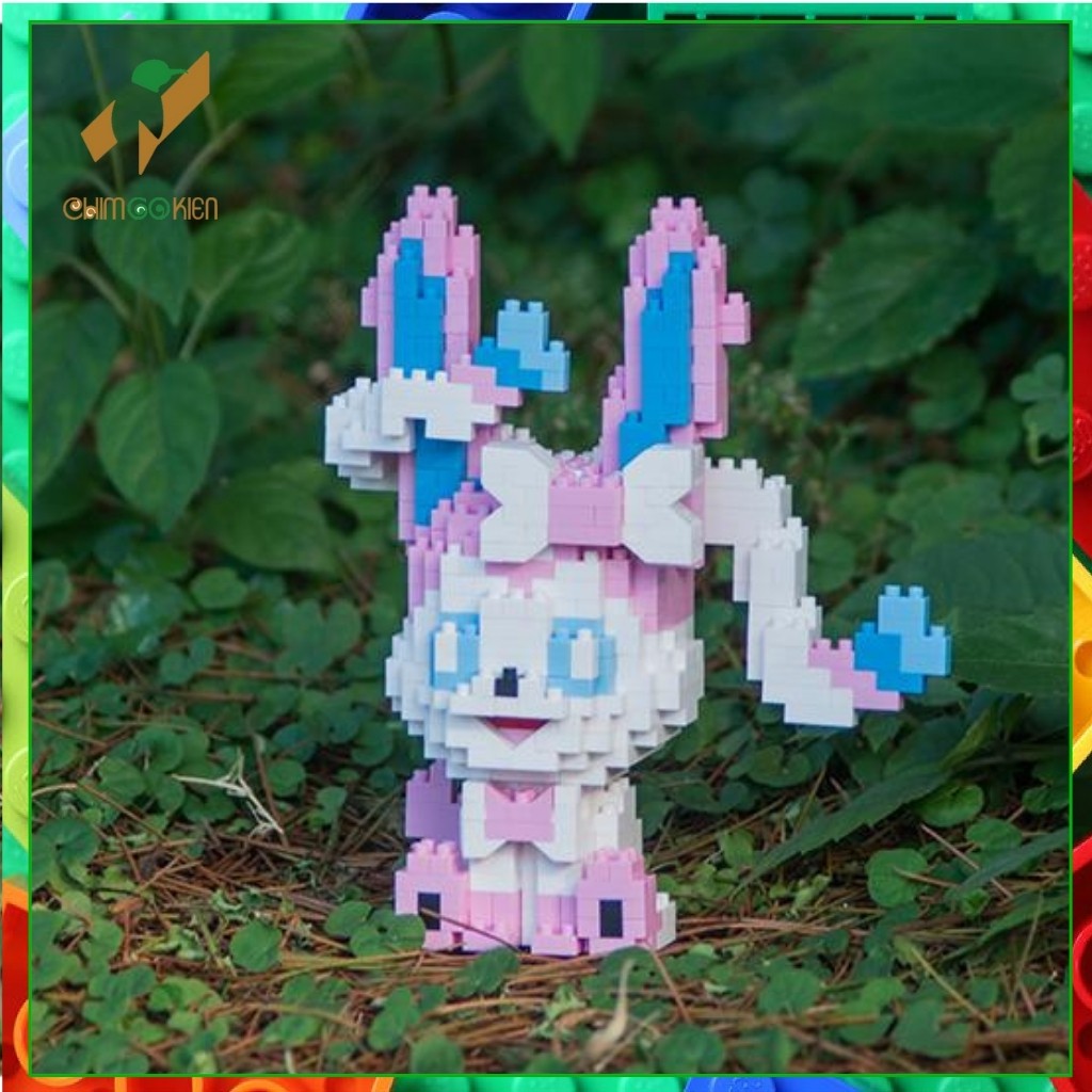 Lego pokemon 3d- Mô hình pokemon Eevee và các hệ tiến hóa Glaceon, Leafeon, Umbreon, Espeon, Jolteon, Vaporeon, Sylveon