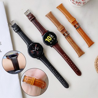 Dây Da Thay Thế 20/22mm 42mm 44mm 40mm 41mm Cho Đồng Hồ Samsung Galaxy Watch 46mm 42mm/Active 2 44mm 40mm/Gear Sport/S3