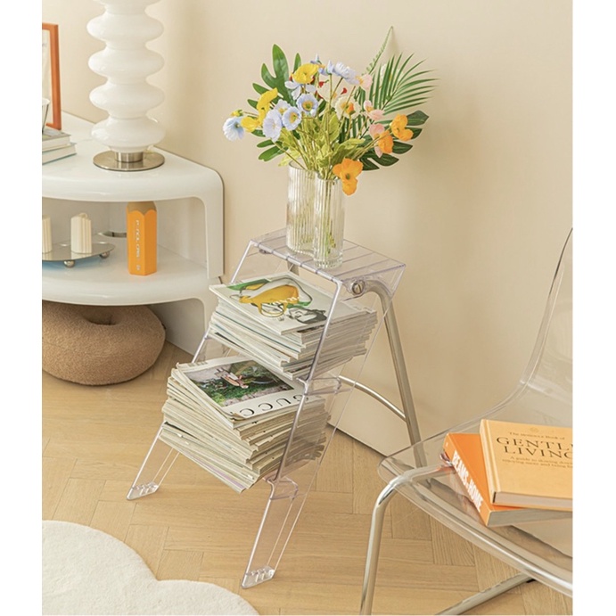 Thang gấp đa năng decor phòng khách, phòng ngủ, sân vườn phong cách Bắc Âu