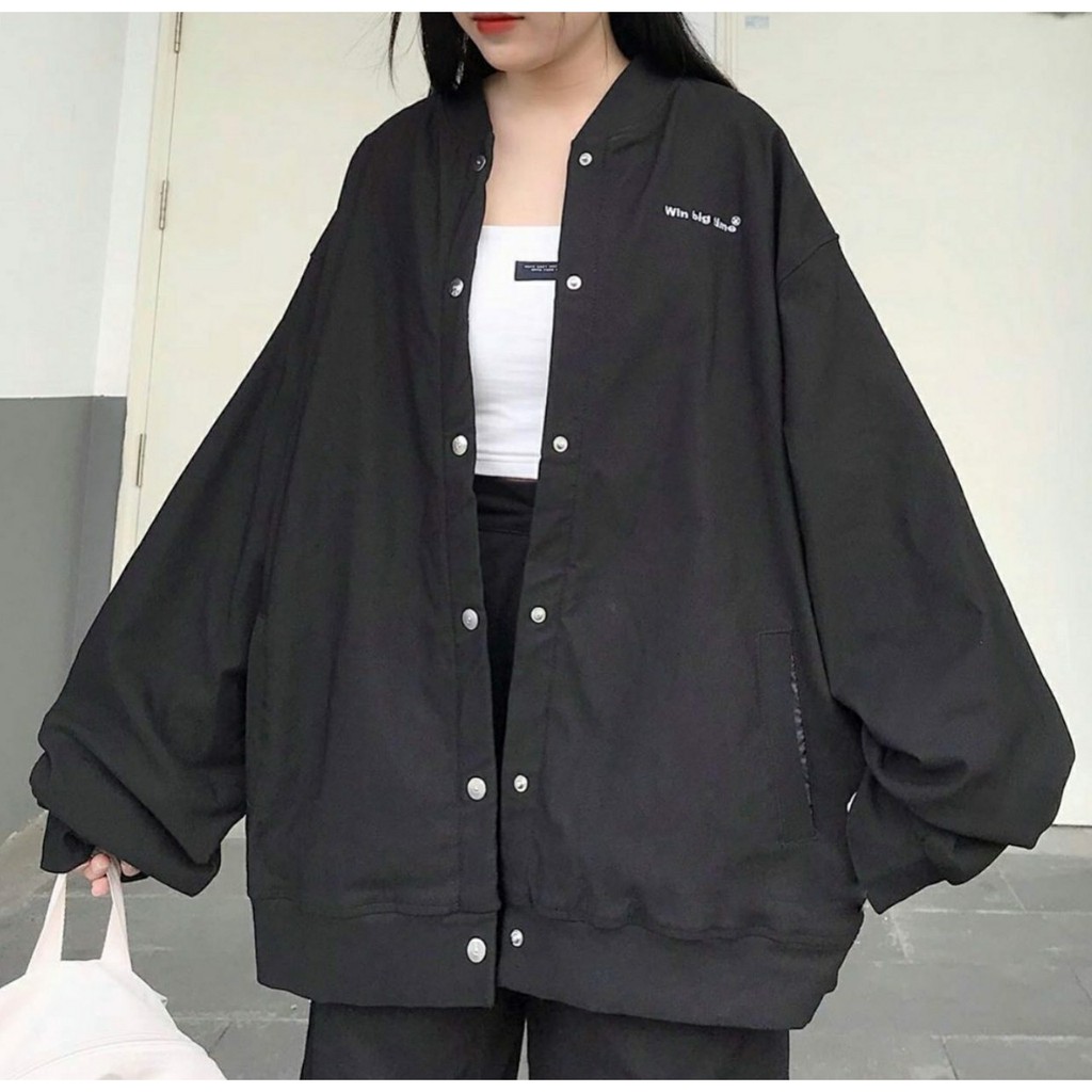 Áo Khoác Kaki WIN BIG TIME Jacket Form Rộng Ulzzang