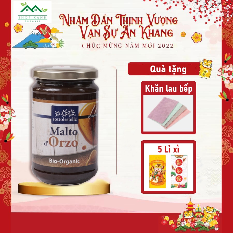 Mạch Nha Lúa Mạch Hữu Cơ Sottolestelle Giúp Hấp Thụ Thức Ăn Tốt, Dạ Dày Khỏe Hơn 400g