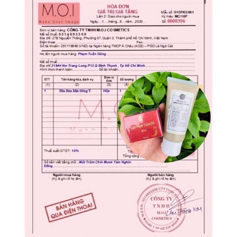 Sữa rửa mặt Đông Y gia truyền hàng chính hãng Nicos