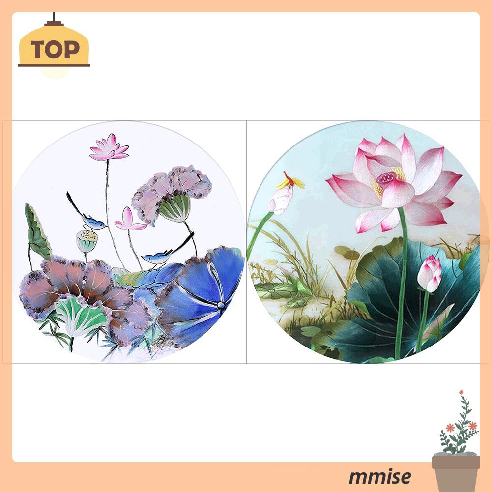 Bộ Tranh Đính Đá 5d Tự Làm Hình Hoa Sen Độc Đáo