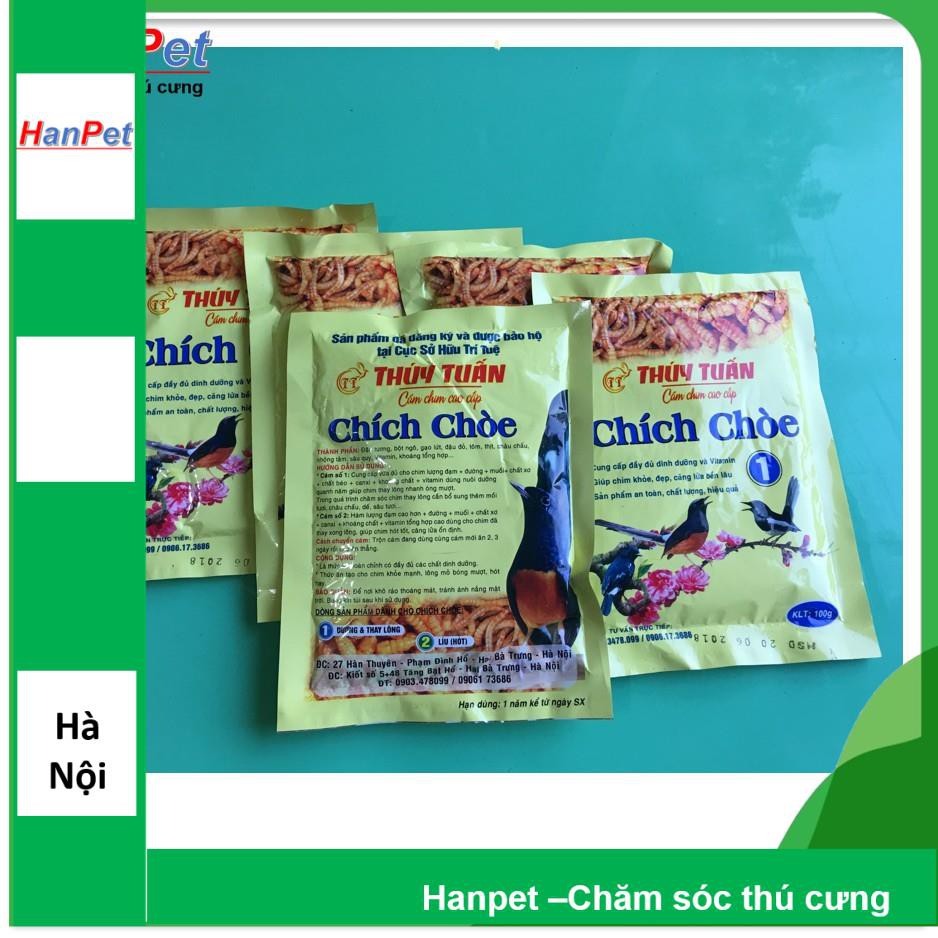 1 gói Cám chim - thức ăn chim chích choè thúy tuấn  - 200gr (hanpet 222b) - cám dành cho chim cảnh