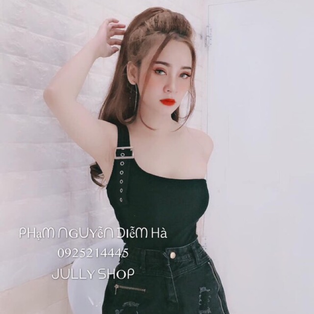 Áo Len Gân Hở Vai Khuy Qc