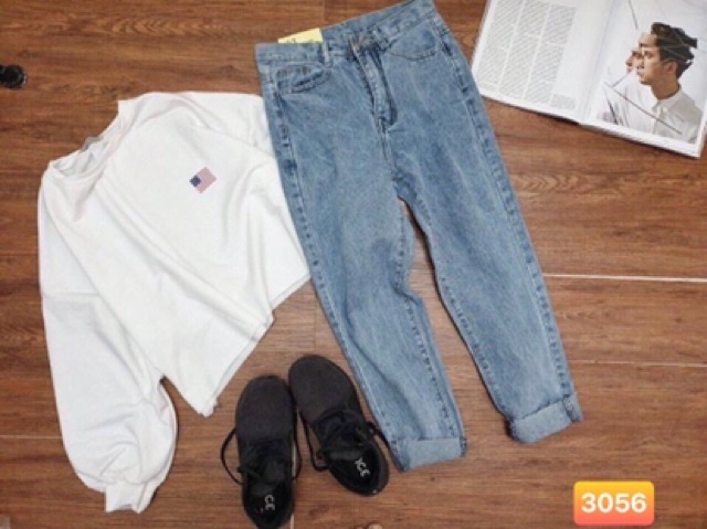 QUẦN JEAN BAGGY XANH TRƠNmã 3056