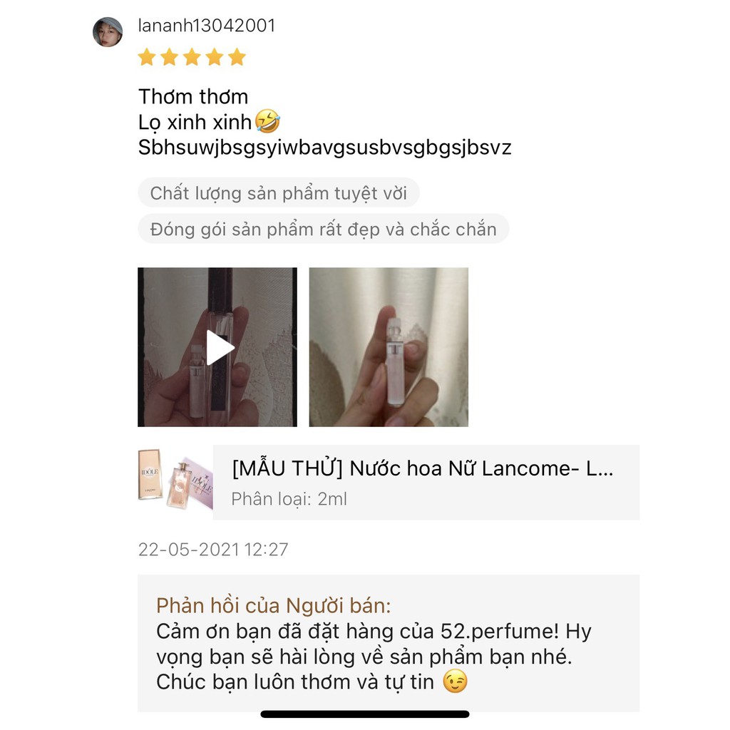 [MẪU THỬ ] Nước hoa nam Aqua Di Gio Profumo (Giò Đen) - 52.Perfume | Thế Giới Skin Care