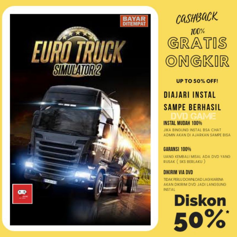 Bộ 2 Đĩa Dvd Cd Game Euro Truck