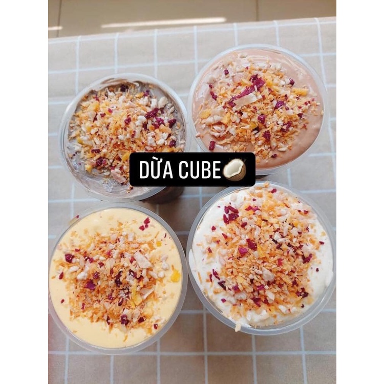 Mứt Vụn Dừa Nướng Cube Gói 200gr