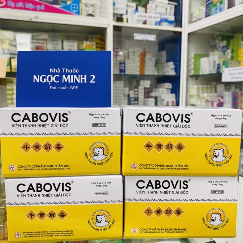 ✅ [Chính Hãng] Viên Thanh nhiệt giải độc CABOVIS OPC - Thanh nhiệt giải độc - Hàng chính hãng OPC