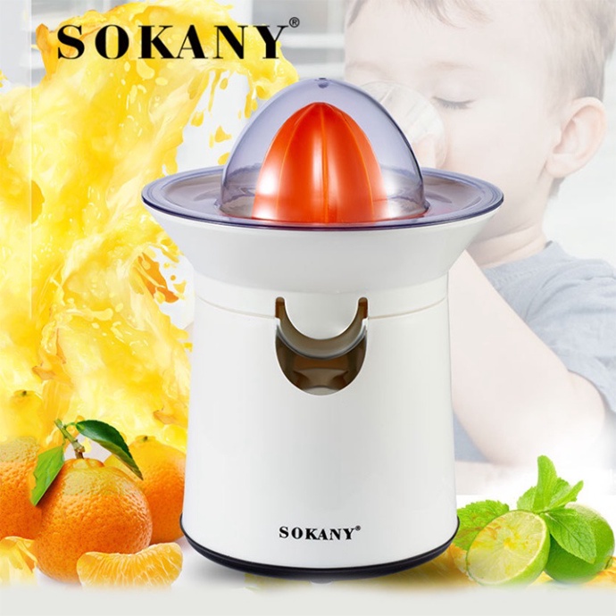 Máy vắt ép cam tự động Sokany sk726 Chính hãng, vắt cam êm kiệt nước