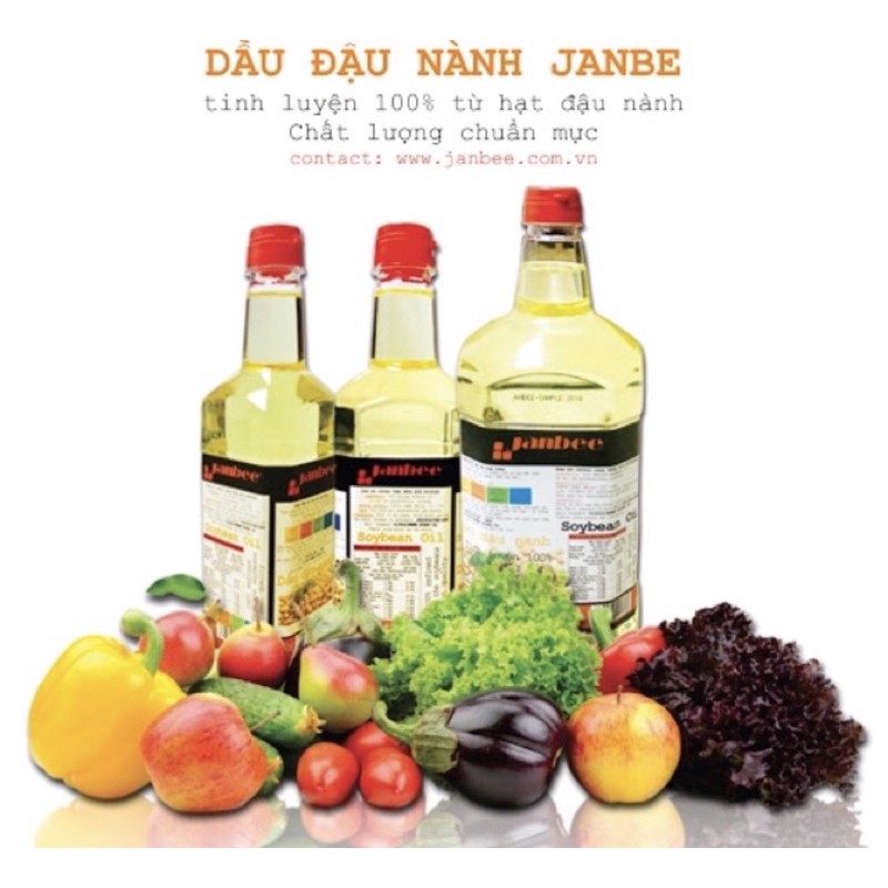 DẦU ĐẬU NÀNH JANBEE CHAI 1L