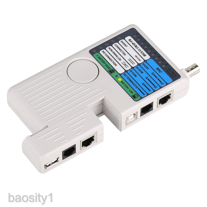 Thiết Bị Kiểm Tra Cáp Mạng Đa Năng 4 Trong 1 RJ45 / RJ11 / USB / BNC LAN