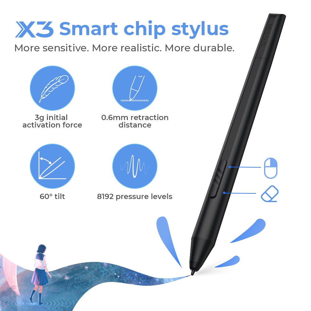 Bảng Vẽ Màn Hình XP-PEN Artist 12 Gen 2 Chip X3 127% SRGB Cảm Ứng Nghiêng