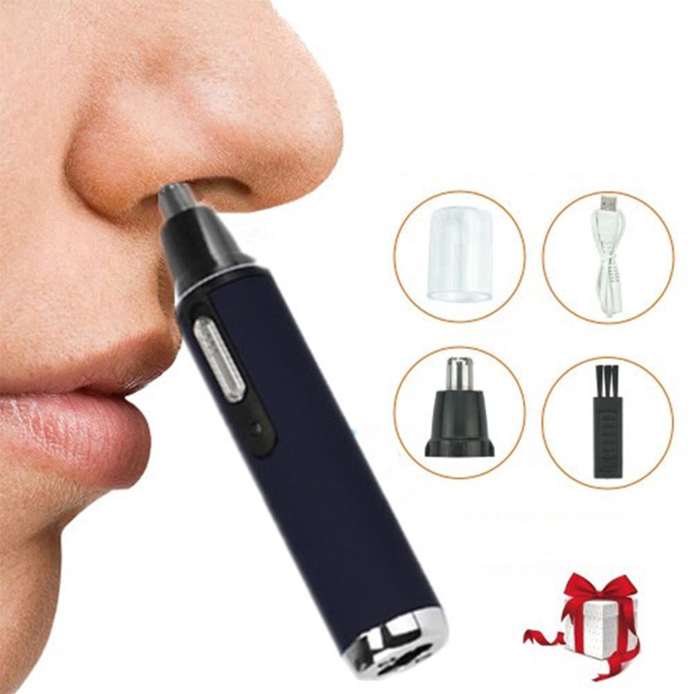 Máy tỉa lông mũi/ tai bằng điện có thể sạc được cho nam và nữ