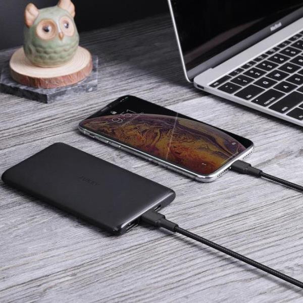 COMBO SẠC CÁP IPHONE 12 AUKEY PA-F3S VÀ CB-CL1