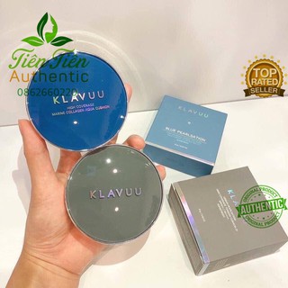 Phấn Nước Klavuu Cushion High Converage Blue Pearlsation và Urban Pearlsation đủ tone