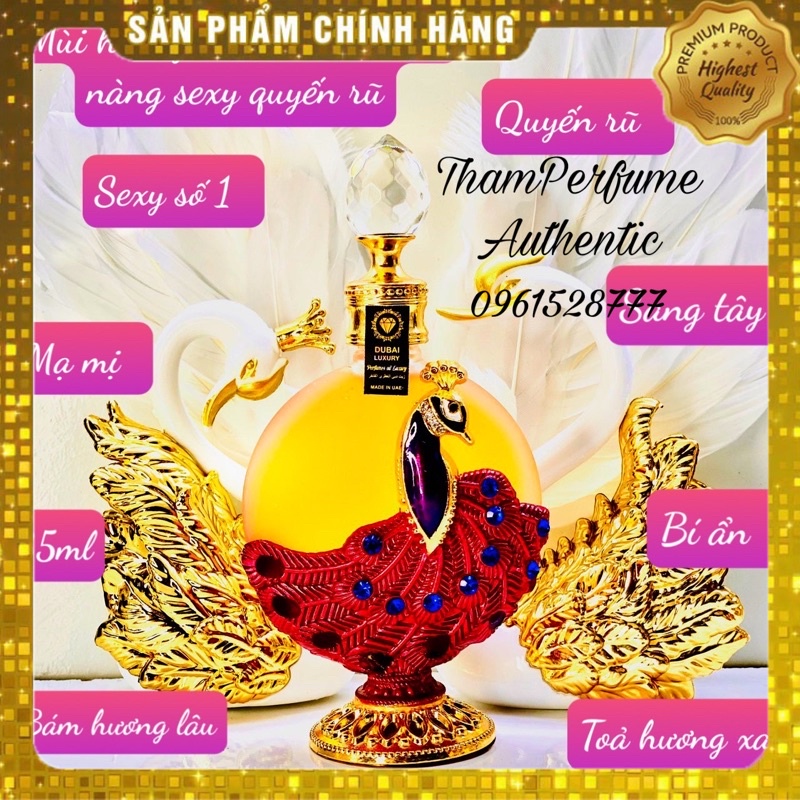 Tinh Dầu Nước Hoa Dubai Nữ Phượng Hoàng Red 35ml Cao Cấp Chính Hãng Loại 1 Siêu Thơm Lâu
