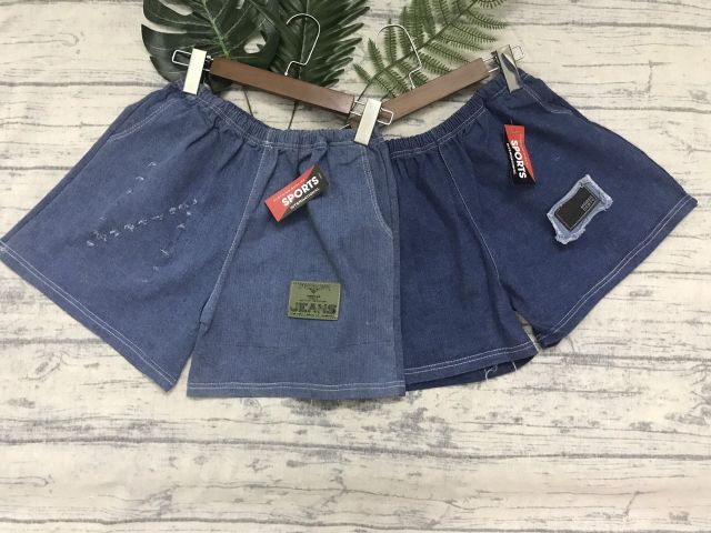 Quần đùi JEAN nữ cao cấp lưng thung ống rộng jean có độ co giãn dày dặn (Có ảnh và clip thật) | BigBuy360 - bigbuy360.vn