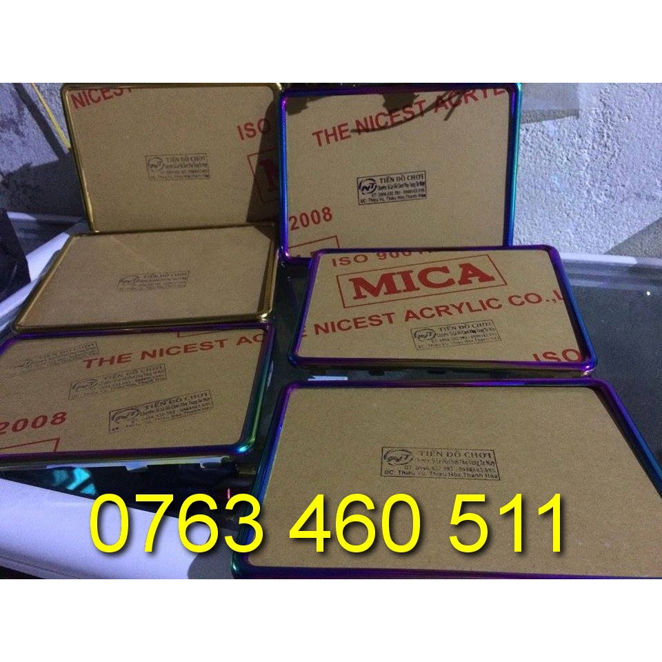 Bọc biển số titan  xe máy