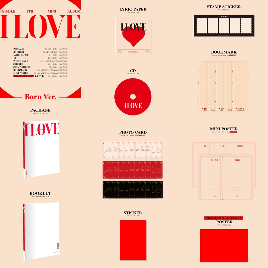 Album nhóm nhạc IDLE - I LOVE bản photobook