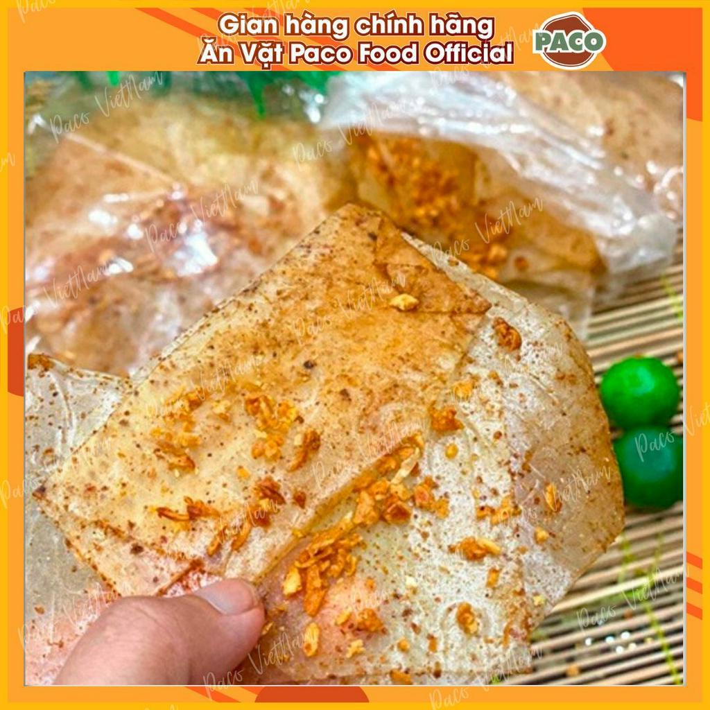 Bánh tráng muối nhuyễn xì ke cay món ăn hot hit túi zip PACO FOOD 100g/500g