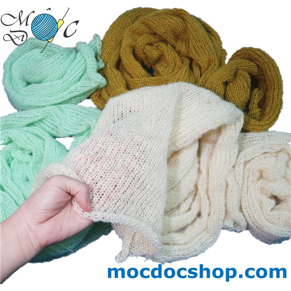 Khăn len quấn chụp hình sơ sinh (có thể chọn size, màu)
