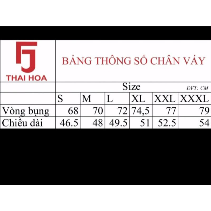 Chân váy bút chì Thái Hòa màu xanh đen vải co giãn