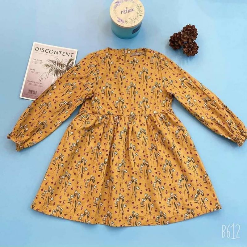 Váy bé gái tay dài Vnxk size 15_25 ký