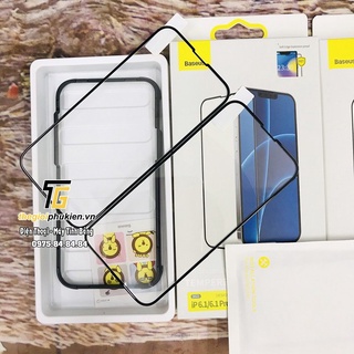 IPhone 13 Pro, 13 Pro Max - Kính cường lực full màn hình chính hãng Baseus