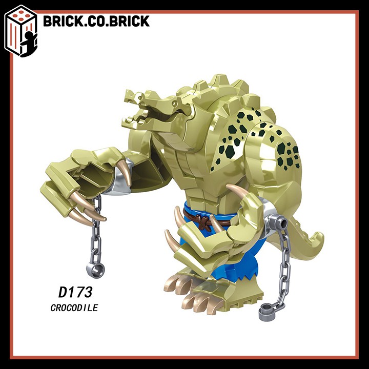 Lego Super Hero Non Mô Hình Lắp Ráp Siêu Anh Hùng và Minifigure Super Hero Marvels DC Cá Sấu Crocodile và Thanos D173