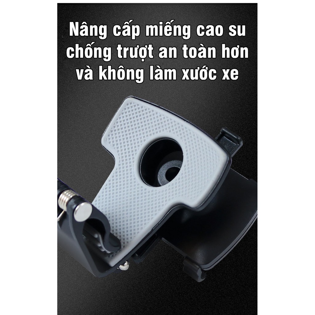 [Mã LIFEAUMAY giảm 10% tối đa 30k đơn 150k] Giá đỡ điện thoại trên ô tô – kẹp điện thoại ô tô xoay 360 độ