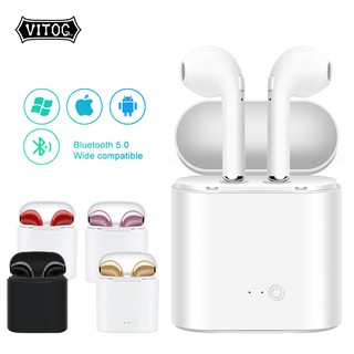Tai Nghe Vitog Tws Twins Mini Không Dây Kết Nối Bluetooth Với Hộp Sạc