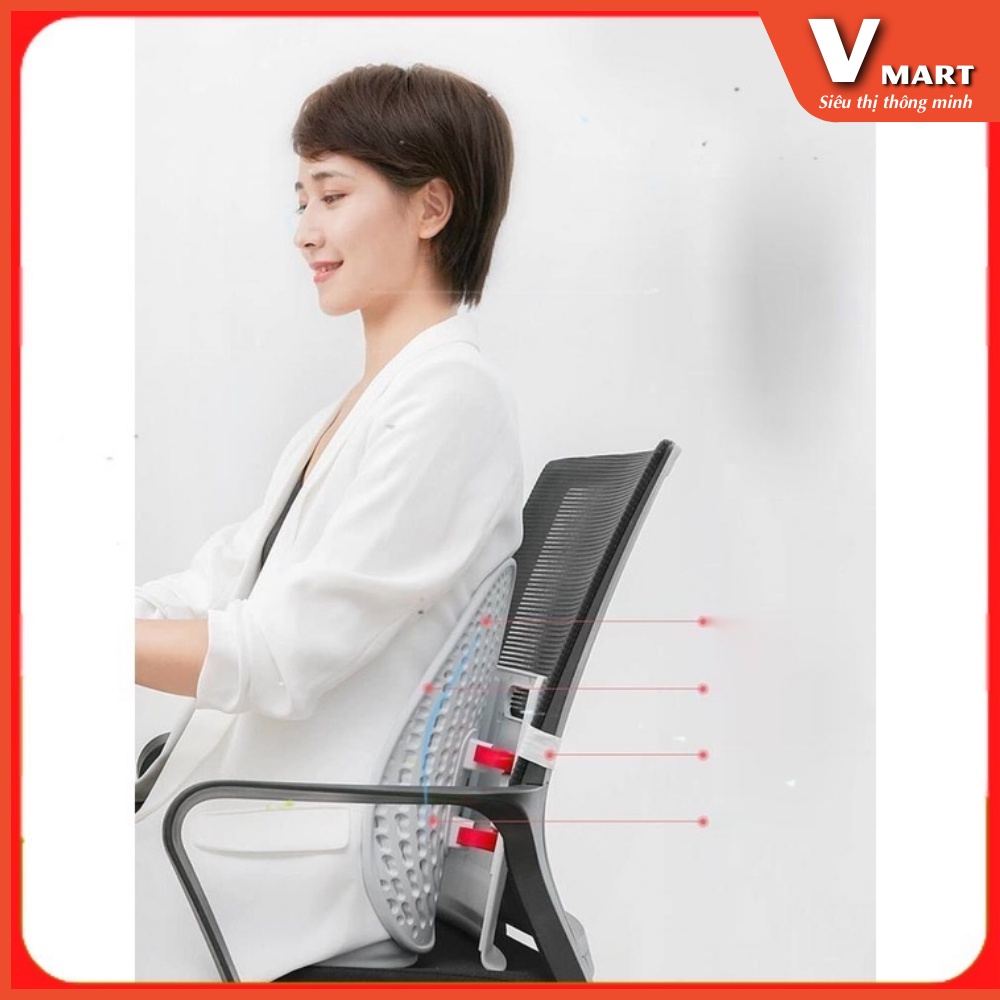 Đệm tựa lưng công thái học GEN 3 có thể điều chỉnh Xiaomi Leband, Đệm Tựa Lưng Eo thỏa mái.