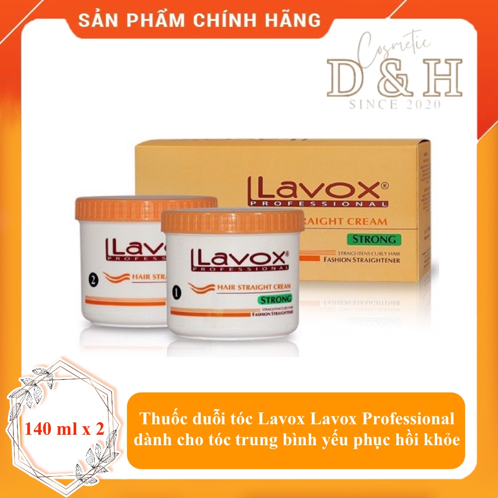 Duỗi tóc Lavox Lavox Professional 140ml dành cho tóc trung bình yếu phục hồi khỏe