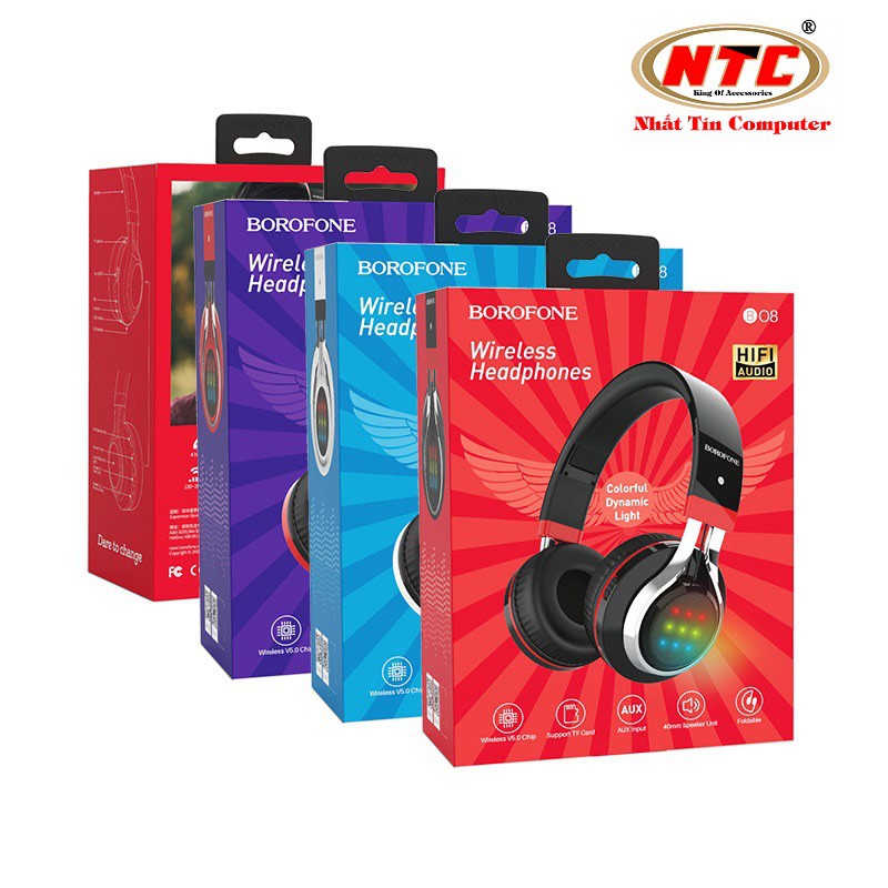 Tai nghe bluetooth chụp tai Borofone BO8 Love Song Wireless V5.0 - Hãng phân phối chính thức