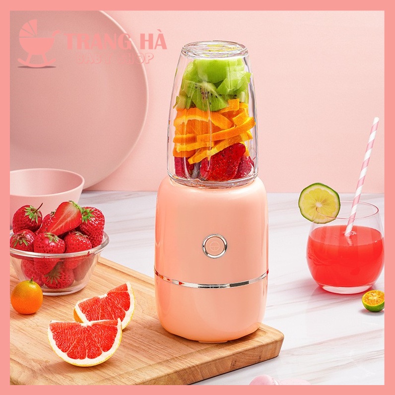 ⚡HOT- NÂNG CẤP 6 LƯỠI⚡ Máy Xay Đa Năng 3 Cối Thủy Tinh Xay Đồ Ăn Dặm Cho Bé Và Gia Đình Siêu Tiện Lợi