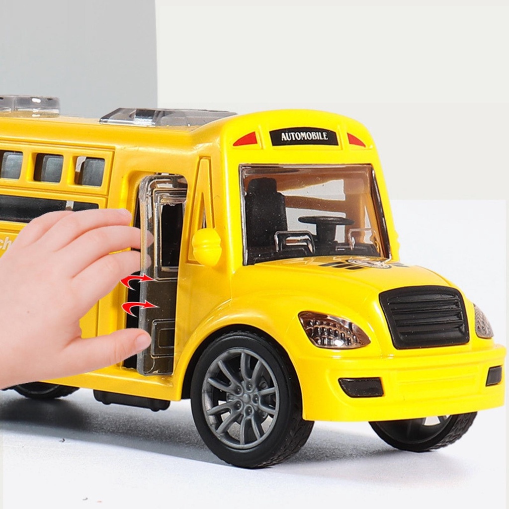 Xe buýt đồ chơi chạy đà cho bé, xe ô tô đồ chơi cho bé trai BOBIKIDS OT09