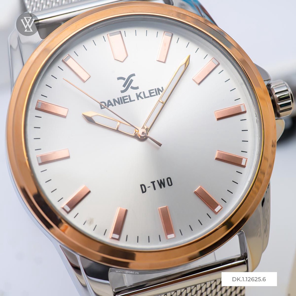 Đồng Hồ Quartz Nam Daniel Klein WATCHSTORE DK.1.12625.6 Mặt Kính Khoáng 43mm, Dây Kim Loại, Vỏ Thép Không Gỉ