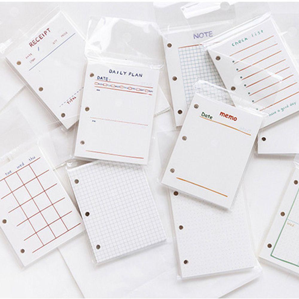 Set 60 / 80 Tờ Giấy Bìa Sổ Nhật Ký Có Thể Nạp Lại