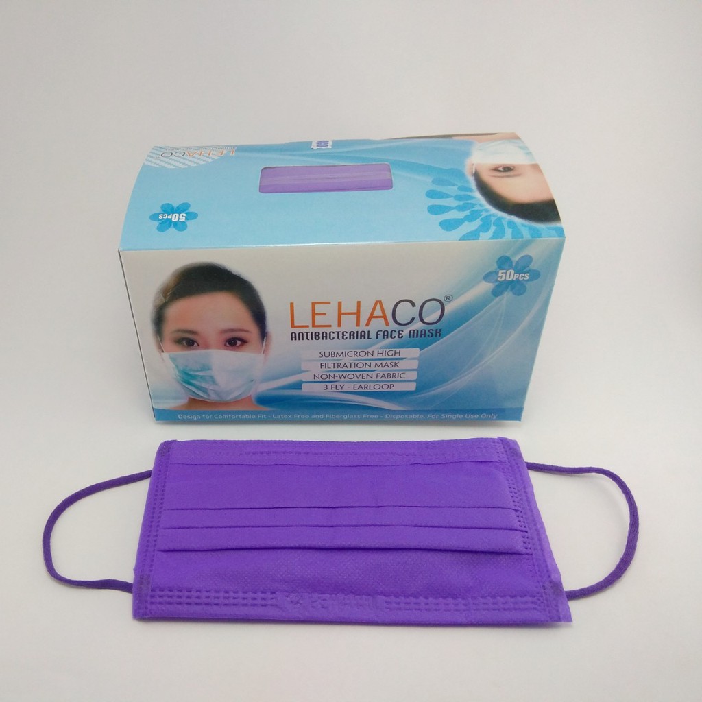 Khẩu trang tím full