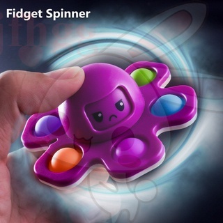 pop it fidget toy among us giá rẻ nhất Đồ chơi nhấn bong bóng hình chú bạch tuột thu quay đầu thay đổi khuôn mặt