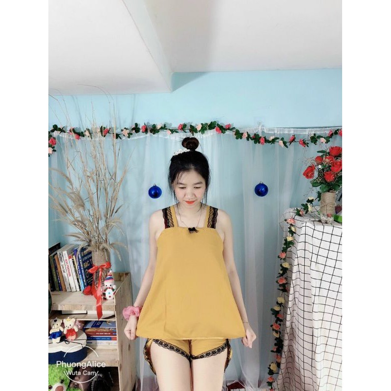 ❤️❤️❤️ KHUYẾN MÃI GIÁ SỐC ❤️❤️❤️ BỘ ĐÙI DÂY VIỀN REN DỄ THƯƠNG FREESIZE, BỘ ĐÙI MẶC NHÀ CHO NỮ (Hình thật) | BigBuy360 - bigbuy360.vn